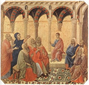 Duccio di Buoninsegna, The Boy Jesus in the Temple, Museo dell'Opera del duomo, Siena, 1308-11