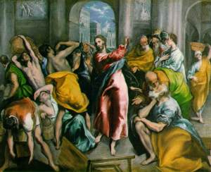 Christ Driving the Traders from the Temple, by El Greco