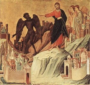 Jesus Expelling the Devil by Duccio