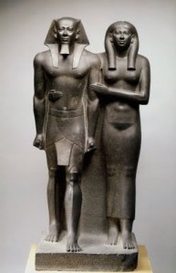 Menkaure+&+Queen;+Egypt,+Old+Kingdom