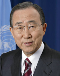 a clear head, Ban Ki-moon of the UN