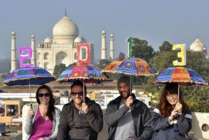 New Year at Taj Mahal, Agra