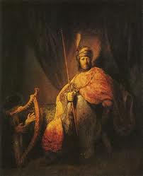 Rembrandt: David playing for Saul
