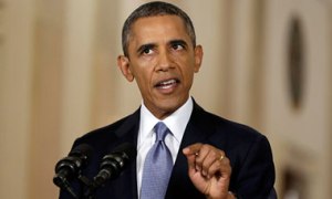 Barack Obama makes a televised address on Syria