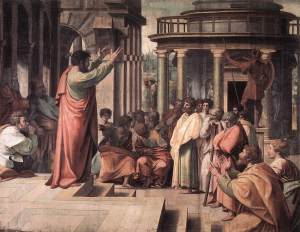 Raphael: Paul preaching in Athens