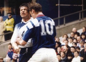 Duncan Ferguson a famous Scotish expert in hardheaded punishment