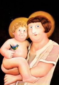 Beryl Cook: Madonna and Child