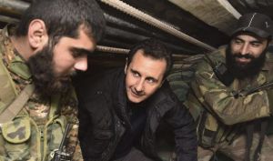 Bachar Assad visits troops