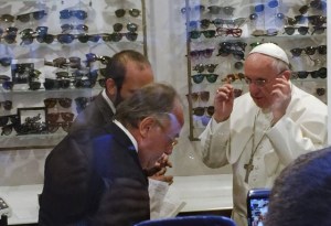 Pope says he doesn't need new frames just new lenses. Motto for the church?