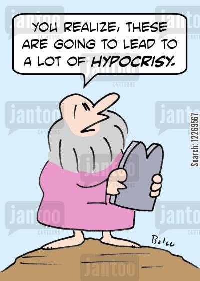 'You realize, these are going to lead to a lot of hypocrisy.'
