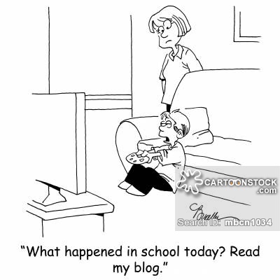 'What happened in school today? Read my blog.'